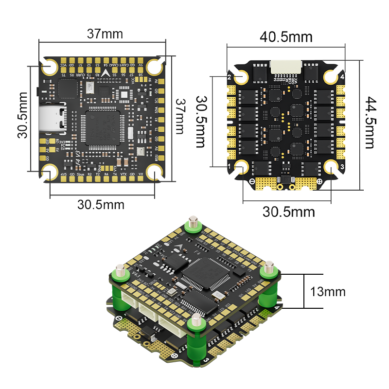 Aocoda-RC F465S V4 Stack F405  - Speedybee F405 V4 Bls 55A Stack recension och pris